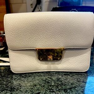 Like new Milly ivory pebbled leather crossbody bag